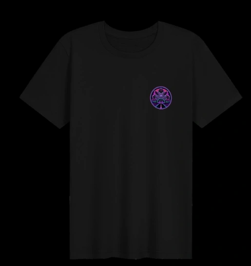 Black retro Munster logo shirt